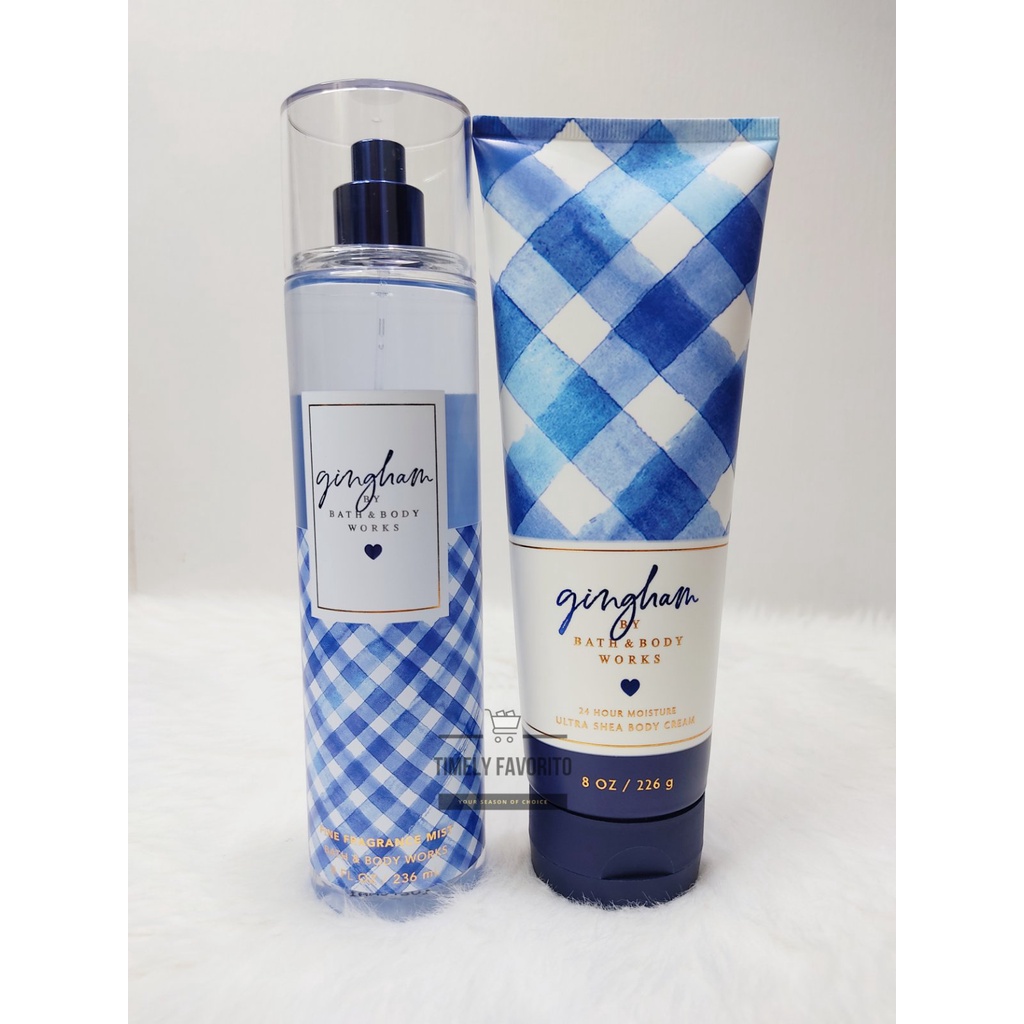 Original Bath & Body Works - BBW Gingham/Gingham Heart of Gold Fine ...