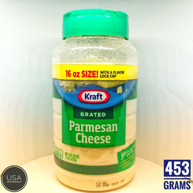 Kraft Grated Parmesan Cheese 453 grams Shopee Philippines