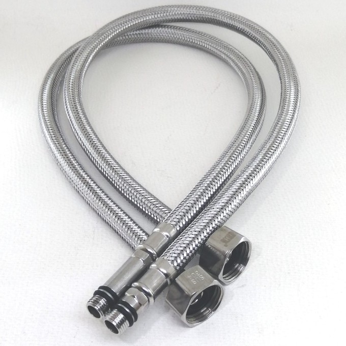 Stainless Steel Flexible Water Supply Hose M10*F1/2*60 CM Shopee