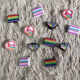 Pride Month Jibbitz charms (EACH SOLD SEPARATELY)