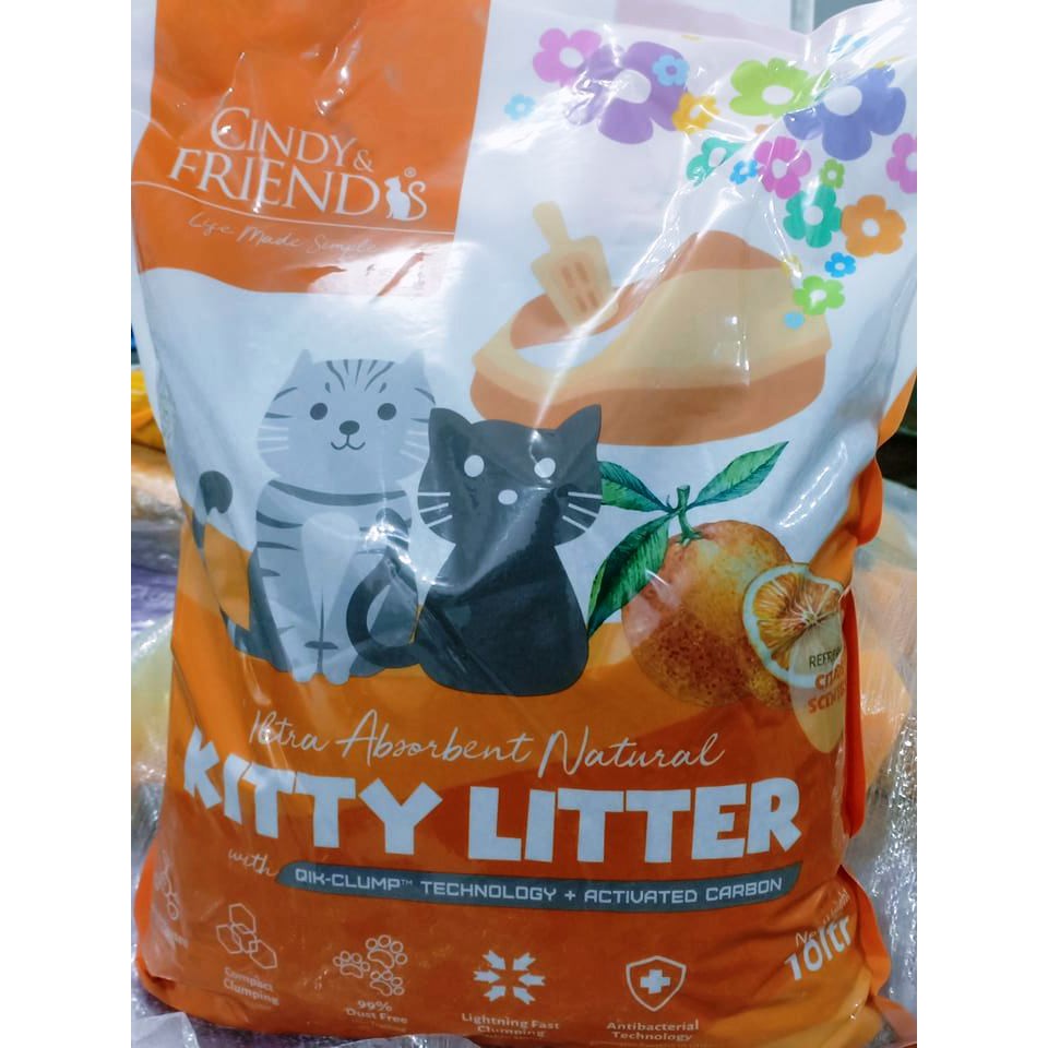 Cindy and Friends Ultra Fine Cat Litter 10Ltrs Shopee Philippines
