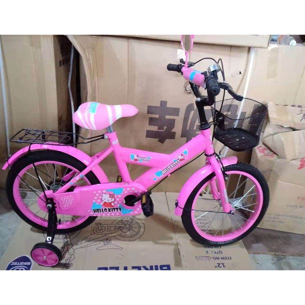 pink frozen bike