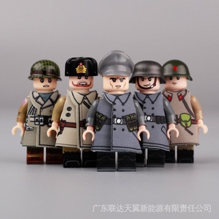 WW2 German Nazi Army SS Soldiers Minifigure Military Squad Building Blocks Toy 