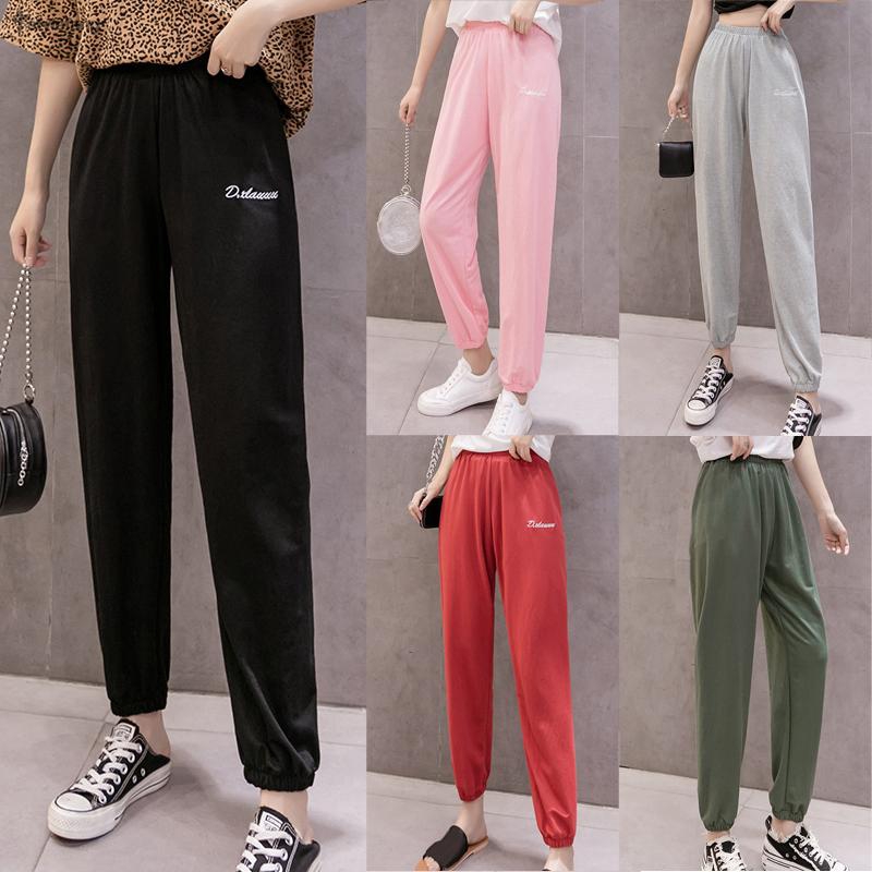 high waist elastic pants