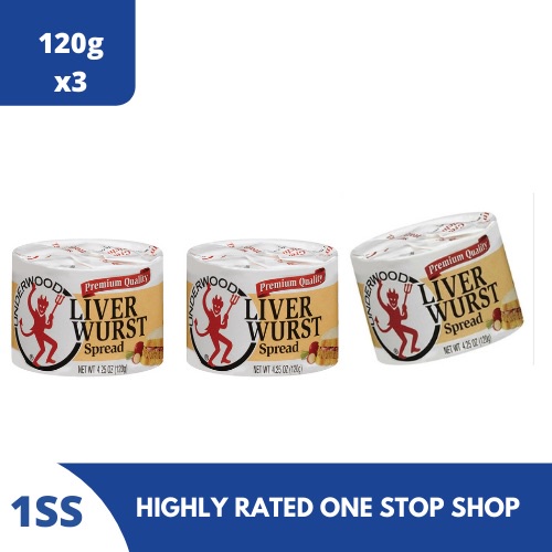Underwood Liver Wurst Spread 120g x 3 +2B Shopee Philippines