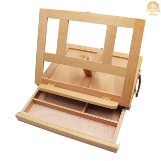 Portable Desk Easel Box Folding Table Wooden Easel ...