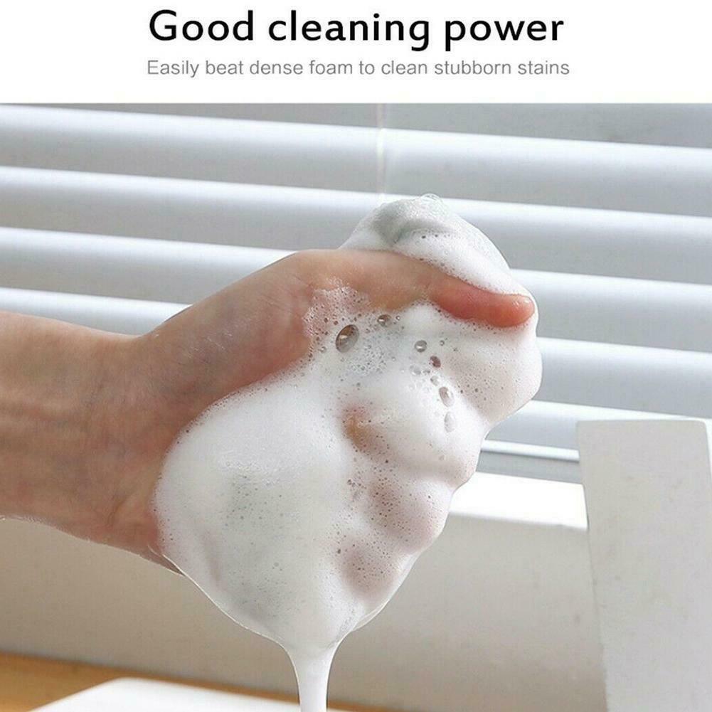 1PCS Gray Double-sided Cleaning Sponge Household Kitchen Dropshipping Restaurant Cloth Cleaning J8C3