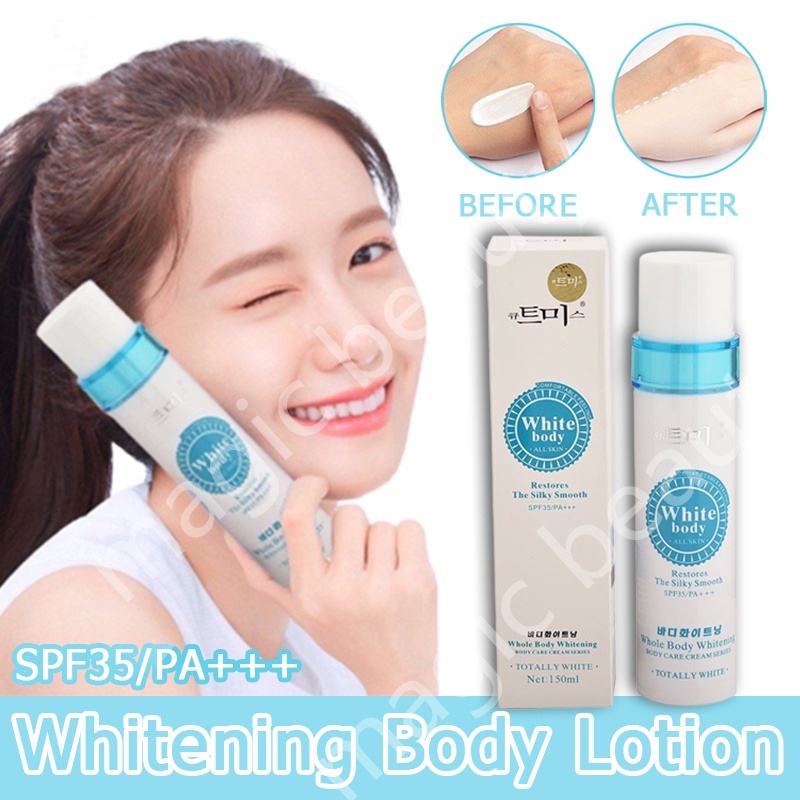 Korean Original Body Whitening Lotion Cream Moisturizing Lotion Instant White Body with SPF 35
