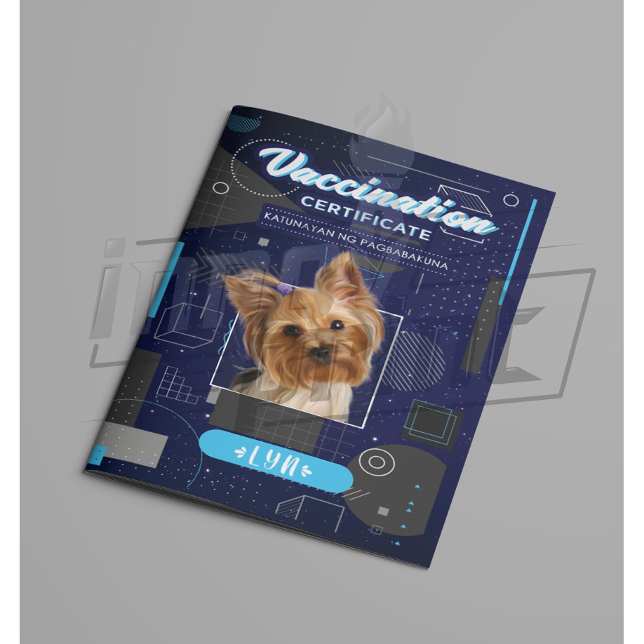 【Ready Stock】Pet Vaccination Card with Unique Templates #2