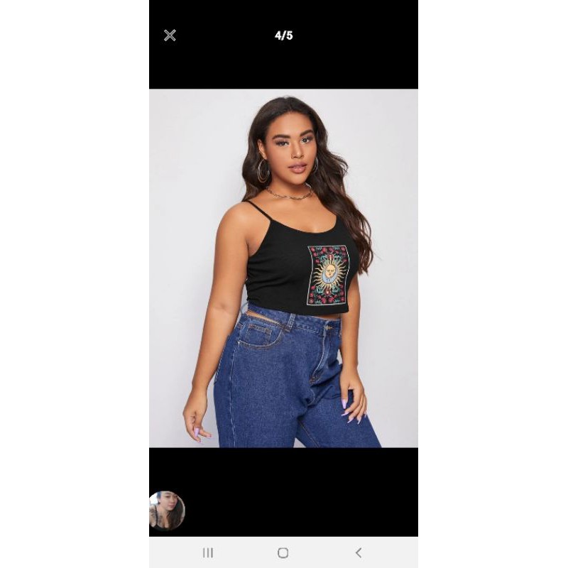 Shein Curve Croptop Sun Shopee Philippines