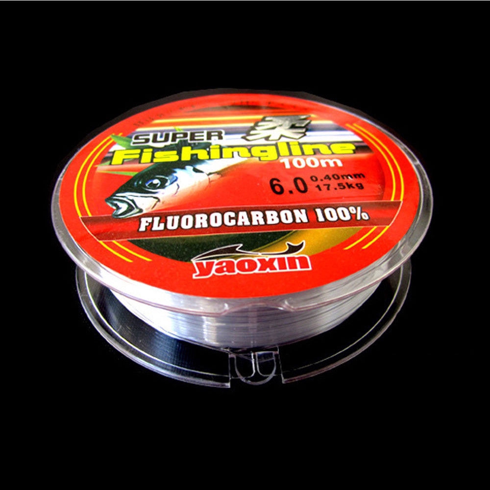 Super Strong 100% Fluorocarbon Monofilament Nylon Fishing Line 0.4-8LB 100m TL 