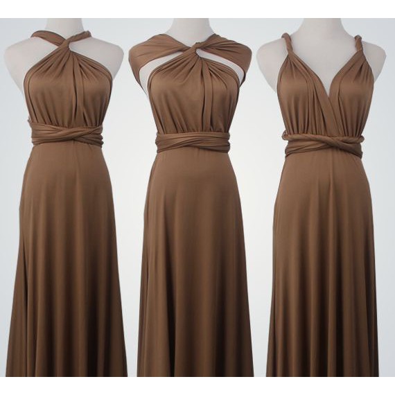 brown infinity dress