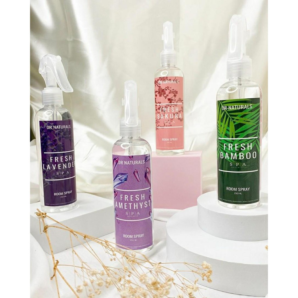 Dr Naturals Room Spray 250ml Fresh Amethyst Sakura Bamboo Scent Spa