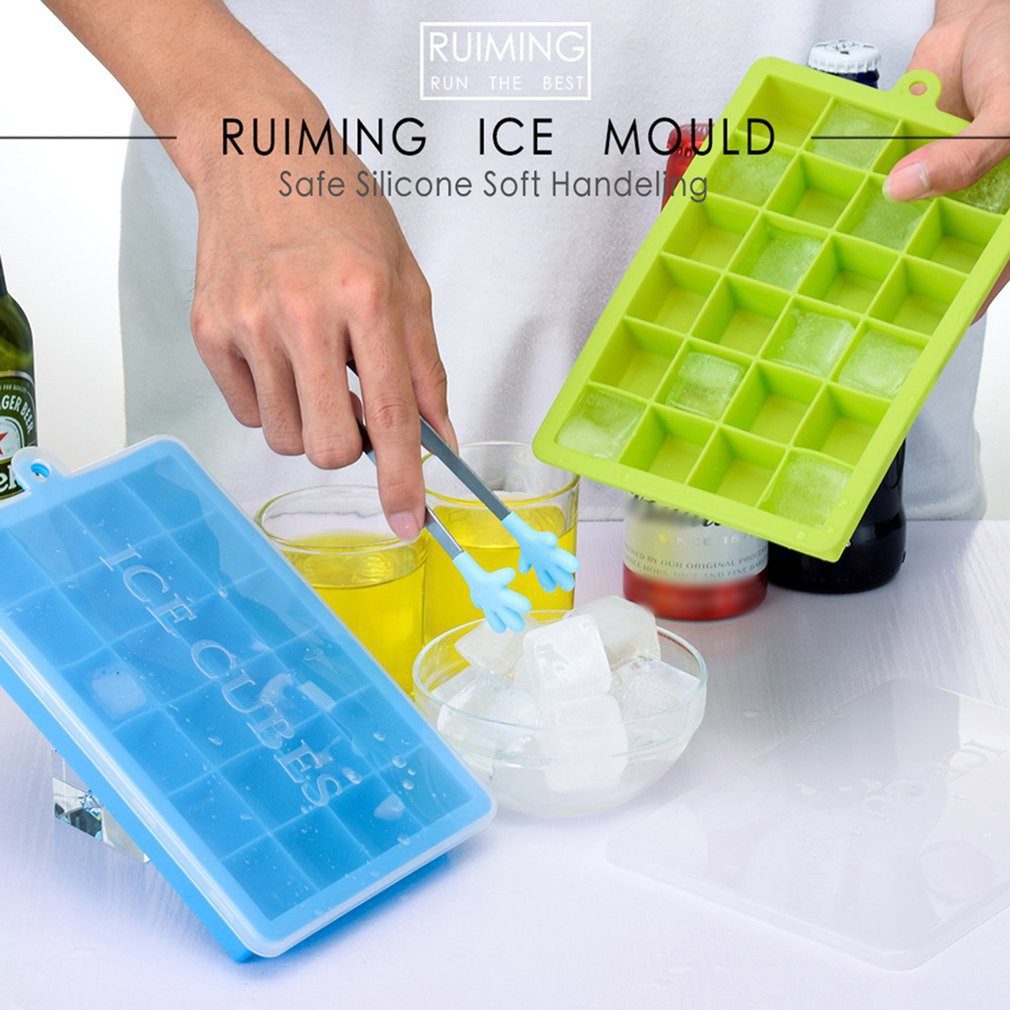 12 Grids Ice Cube Tray Ice Cube Tray Silicone Cocktails Candy Mould Bar Drink Round Ice Balls Maker Tray 