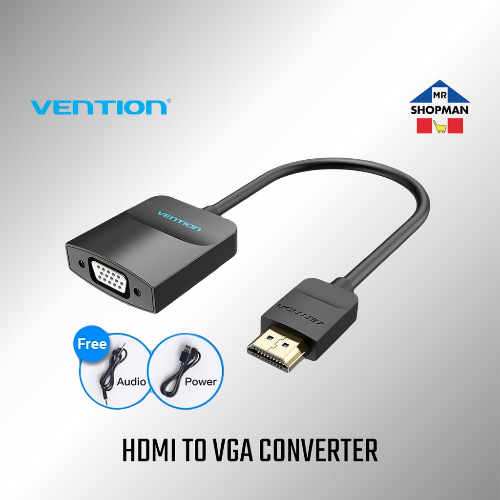 Vention HDMI to VGA Converter w/ Female Micro USB and Audio Port ...