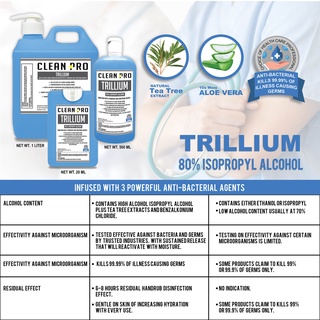 Trillium 80% Isopropyl Alcohol 1 Gallon #5
