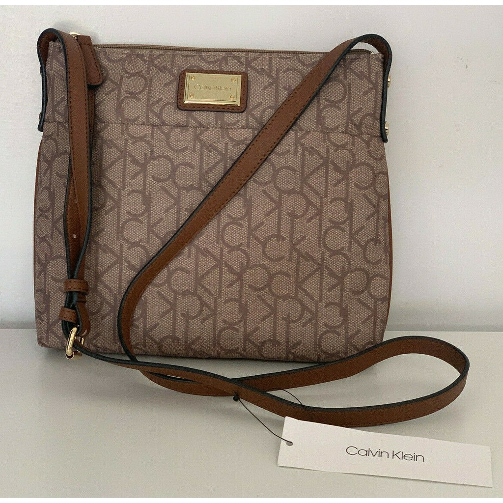 calvin klein brown crossbody bag