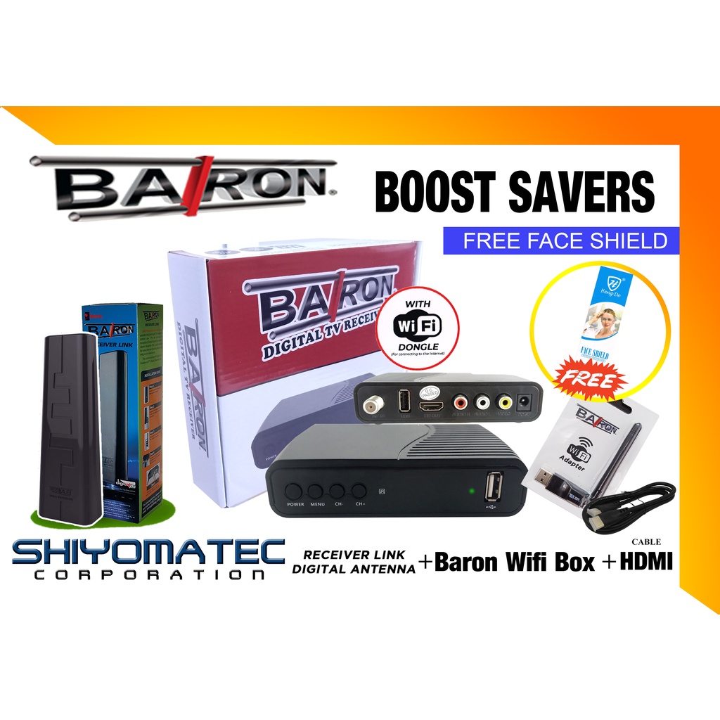 Baron Digital TV Receiver with Wifi Adapter with Baron Receiver Link