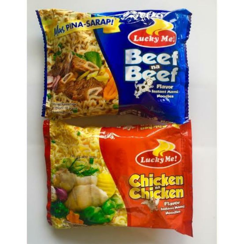 Lucky Me Instant Noodles Chicken Beef Shopee Philippines