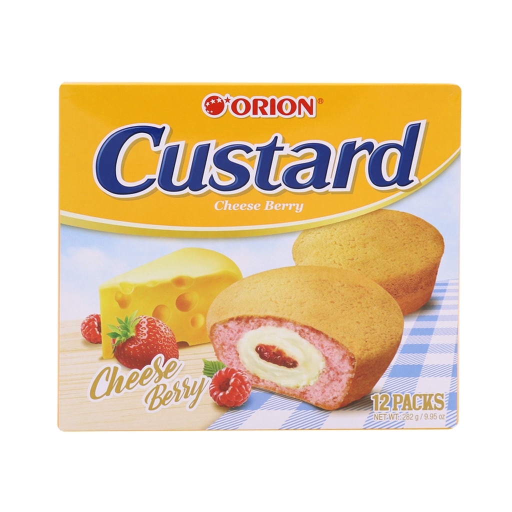 Orion Cheese Berry Custard 12s 282g | Shopee Philippines