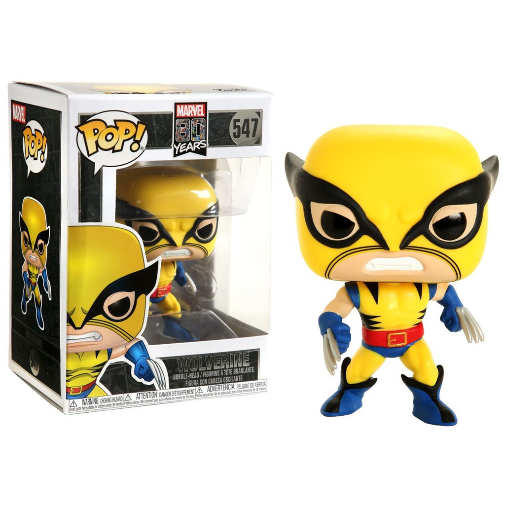 Marvel 80th First Appearance Wolverine Pop! Vinyl Figure | Shopee ...