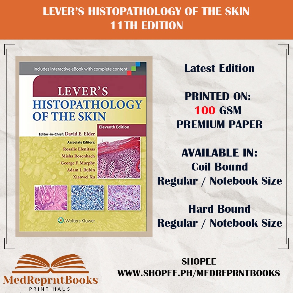 LEVER'S HISTOPATHOLOGY OF THE SKIN 11TH EDITION Shopee Philippines