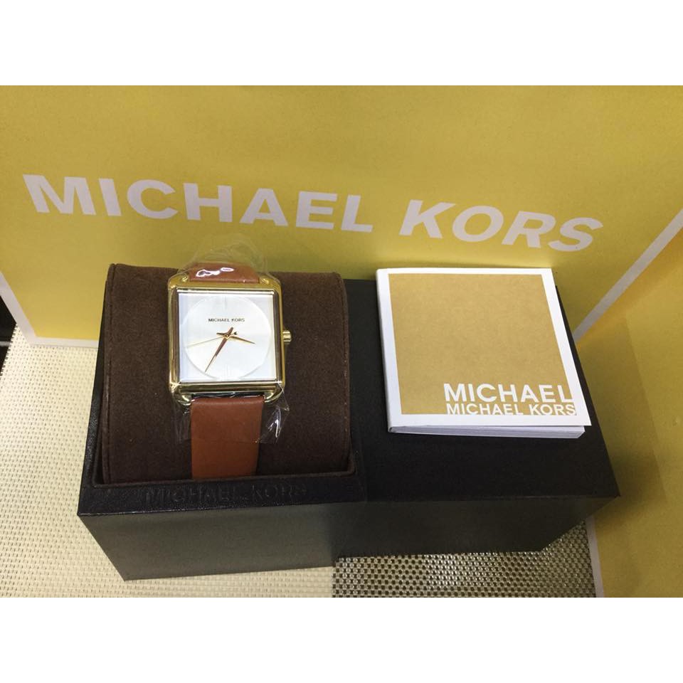 mk leather watches