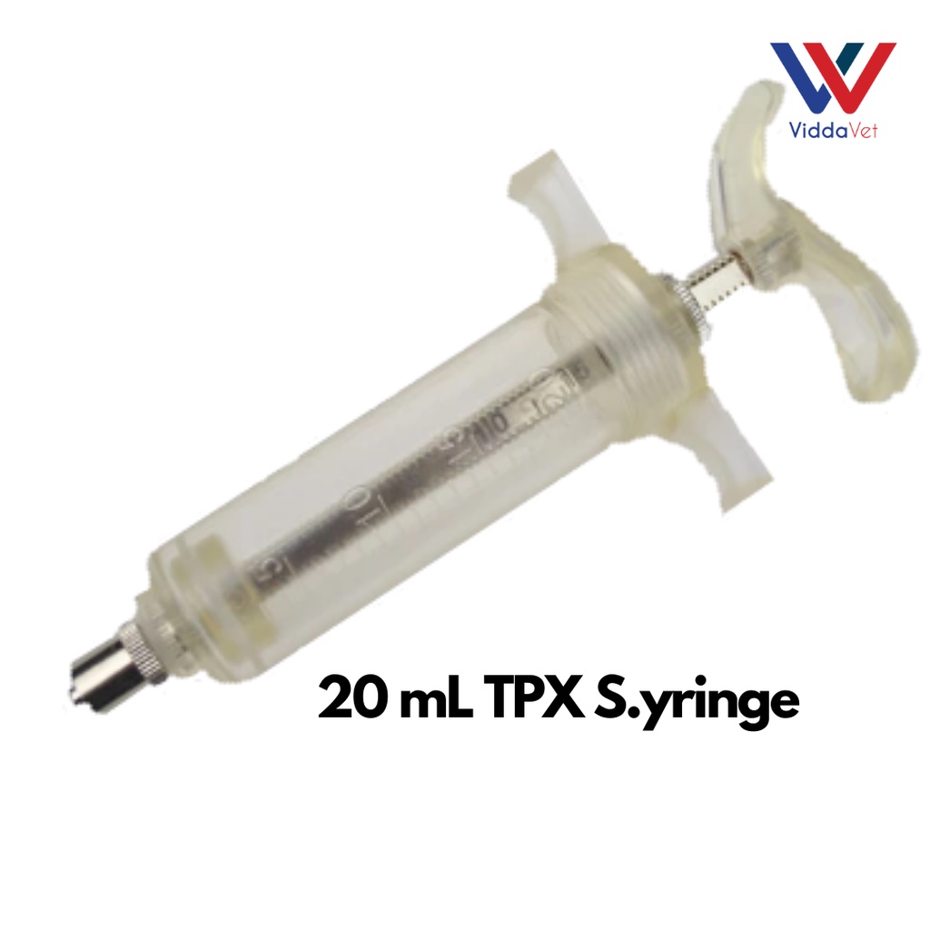 20 mL Fiberglass syringe  TPX Syringe Heavy Duty Veterinary Syringe 20 cc syringe pets livestock pig