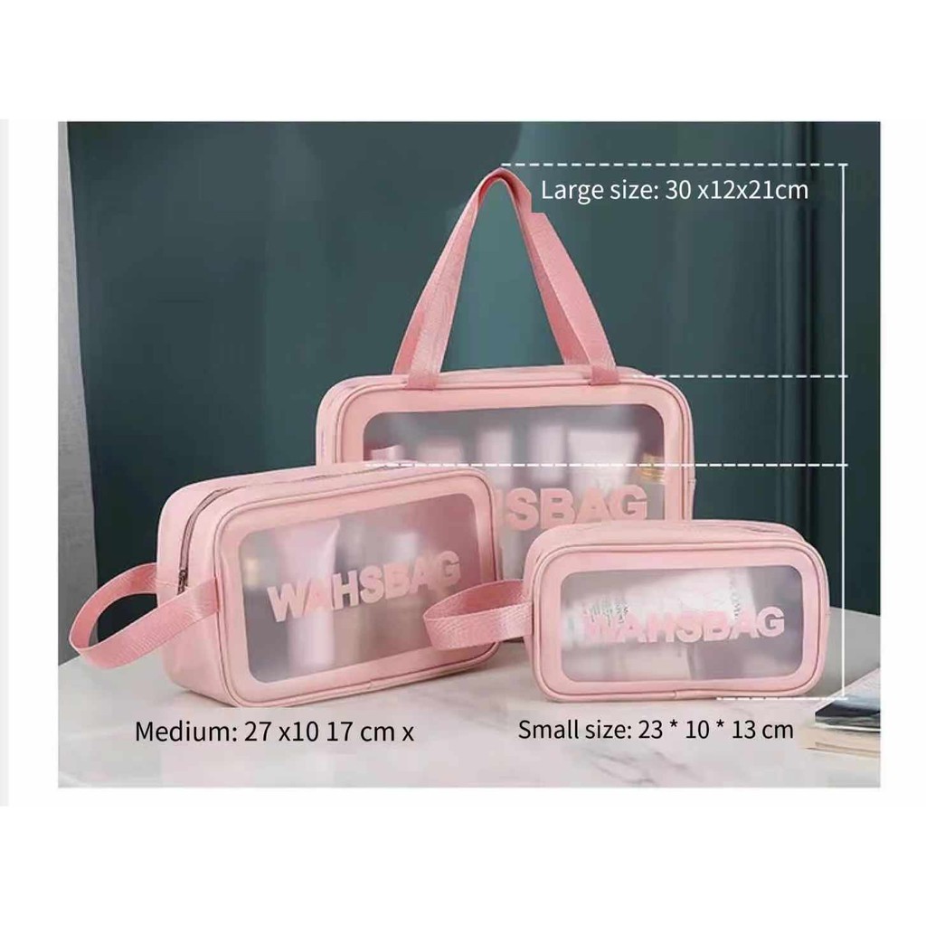 Waterproof Modern Cosmetic Transparent Toiletries Bag Wash PVC Make Up ...