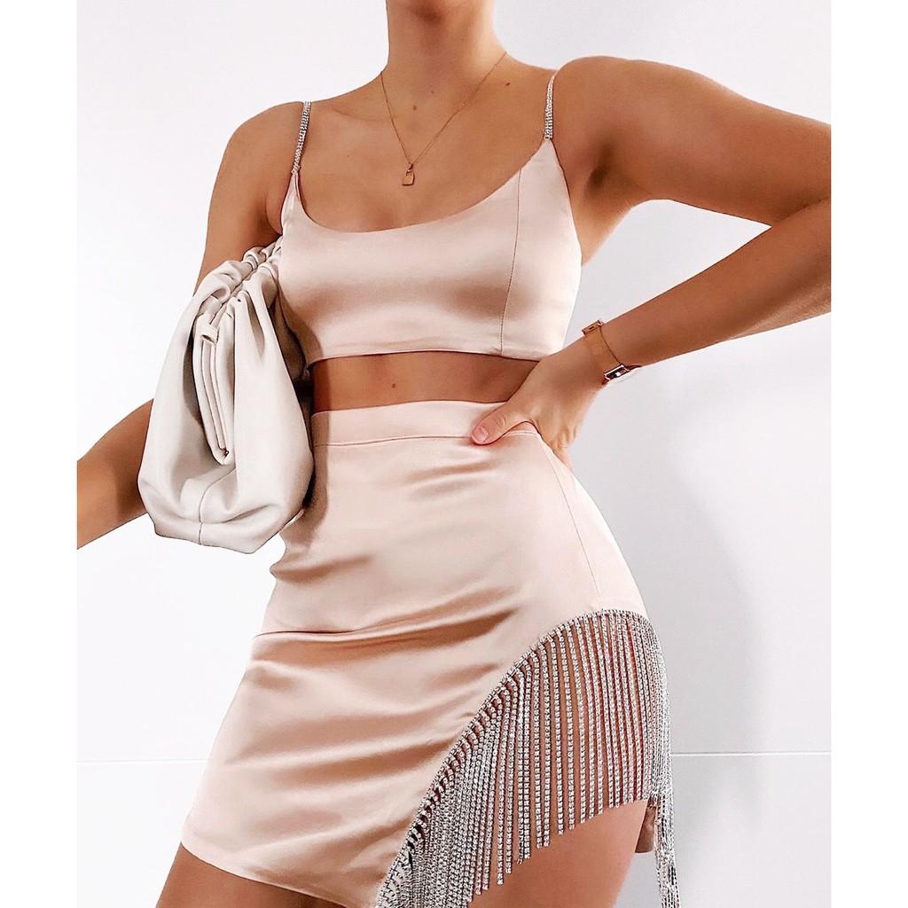 blush chiffon gown