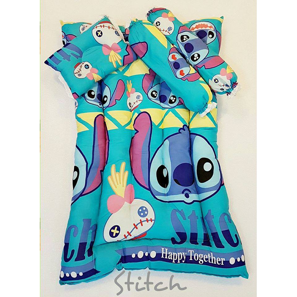 Stitch Design High Quality Comforter Pillows Set Shopee Philippines