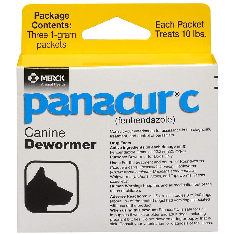 (ON HAND) Panacur C Canine Dewormer (Fenbendazole) Yellow 1 Pack (3 Sachet) #2