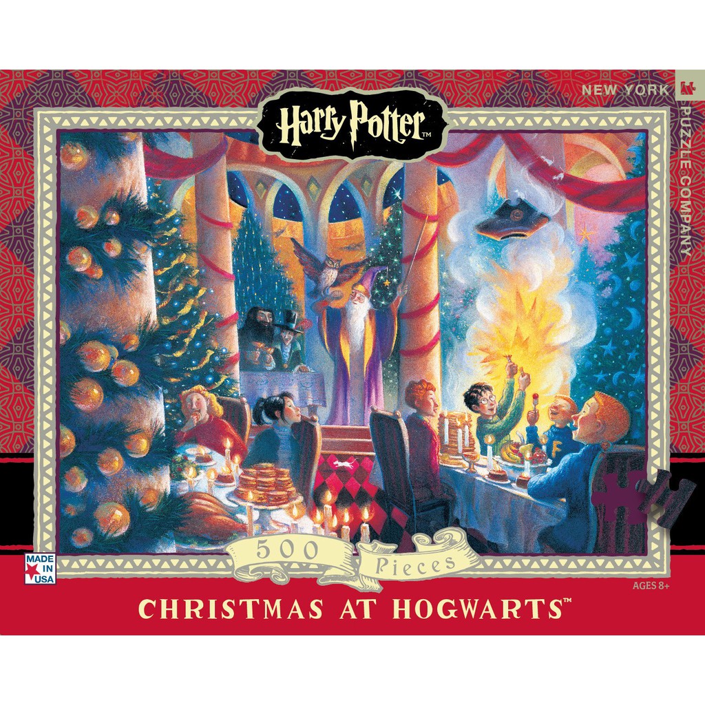 NYPC Harry Potter Christmas At Hogwarts Puzzle (500pc) Shopee