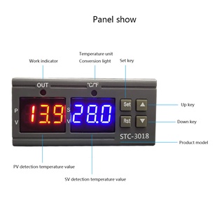STC-3018 LED Digital Temperature Controller Thermostat Thermoregulator Incubator 12V 24V 110V 220V