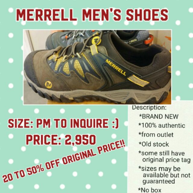 merrell shoes price
