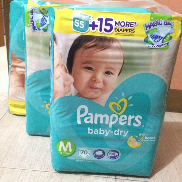pampers baby dry medium 70 pcs price