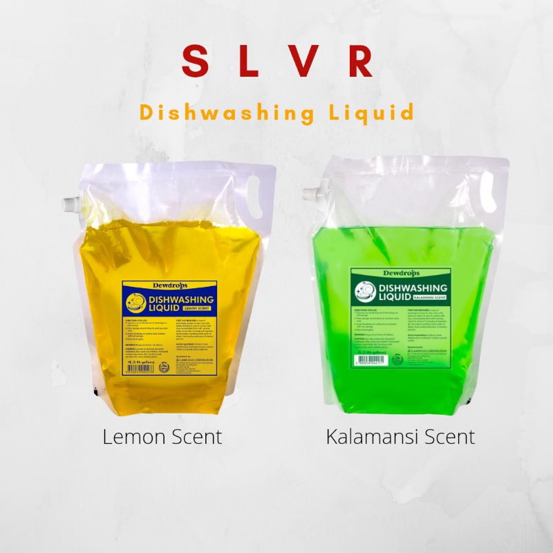 SLVR Dewdrops Dishwashing Liquid Commercial Grade 4L Capacity