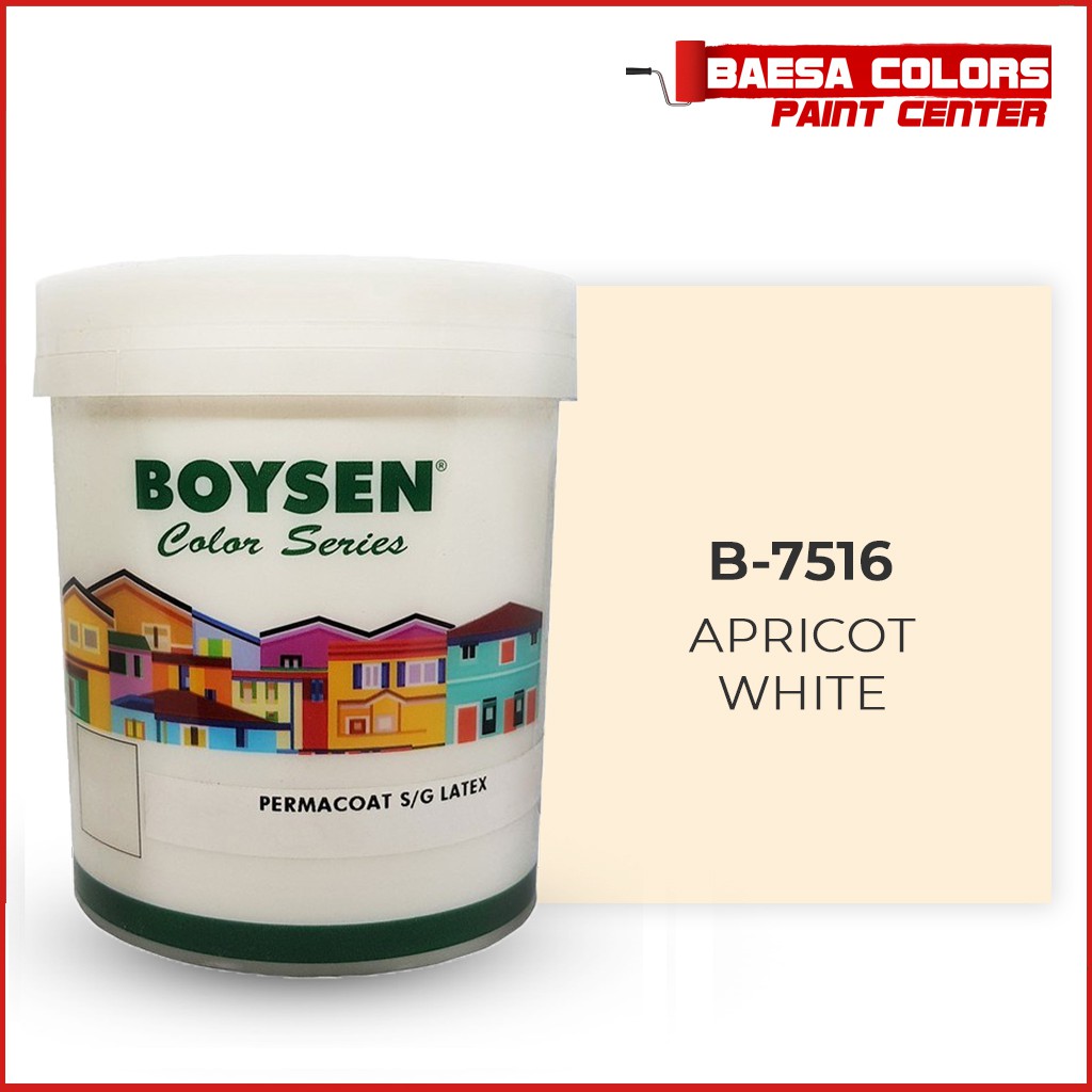 BOYSEN PERMACOAT LATEX PAINT COLOR SERIES APRICOT WHITE (B7516