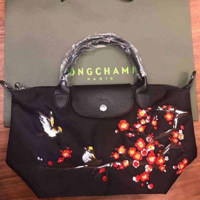longchamp embroidered