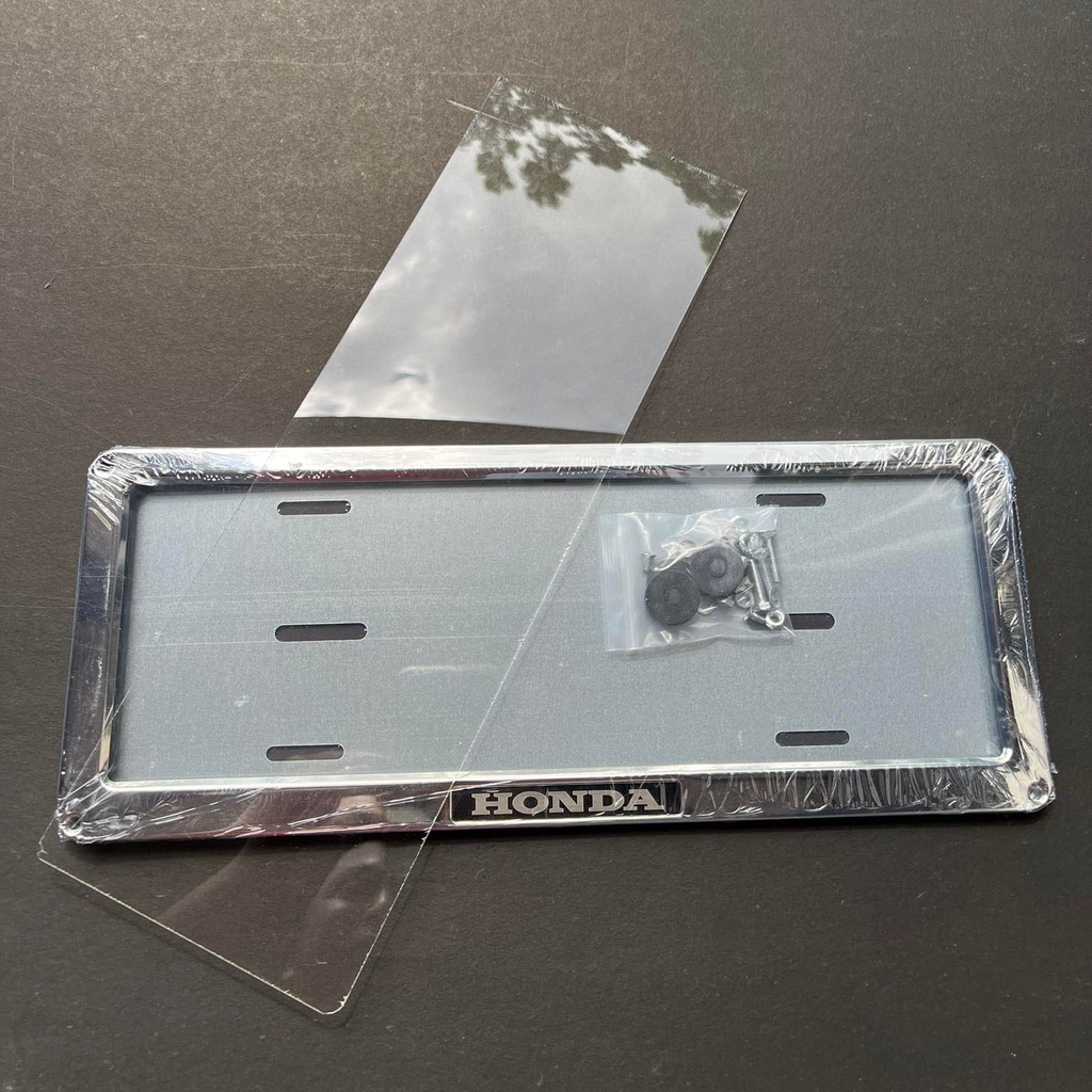 1PC HONDA Car Plate Cover Deflector Chrome Plate License Frame Cover