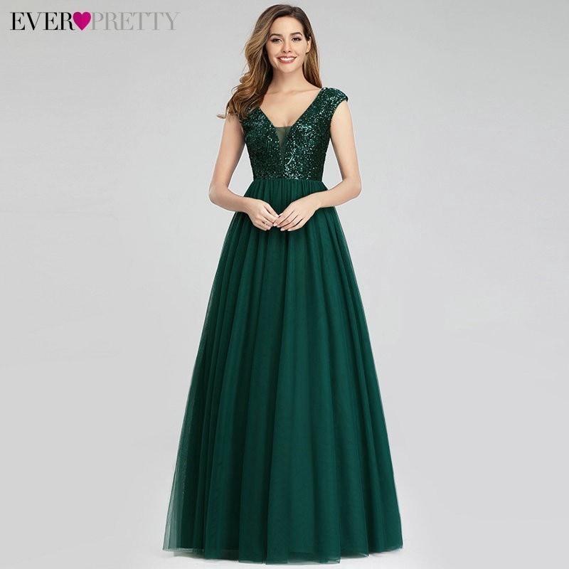 long green formal gowns