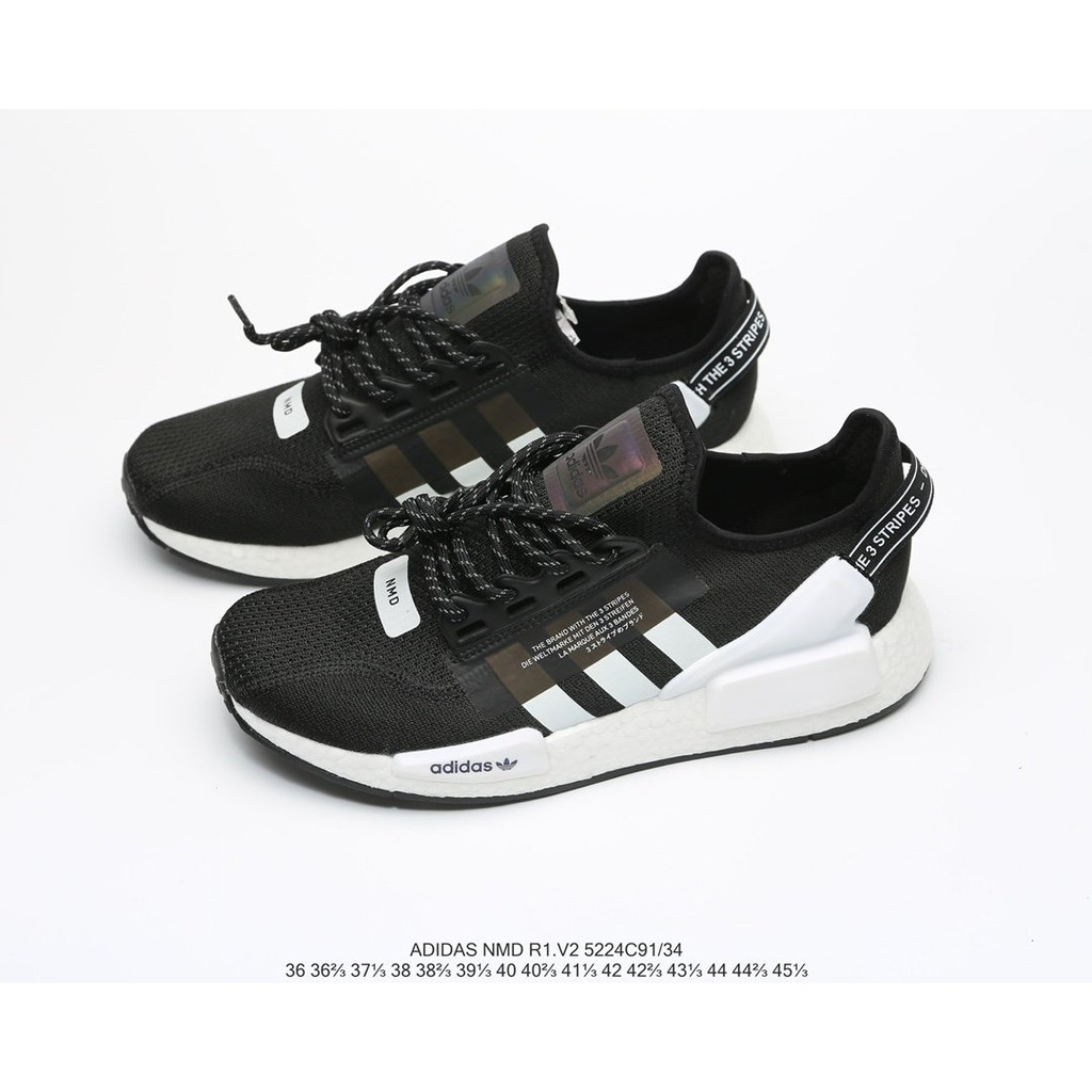 Adidas Originals NMD R1 Shoe Mens Casual 9 Gray Black