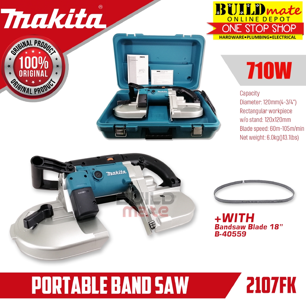 MAKITA Portable Band Saw with Tool Case 710W 2107FK •BUILDMATE