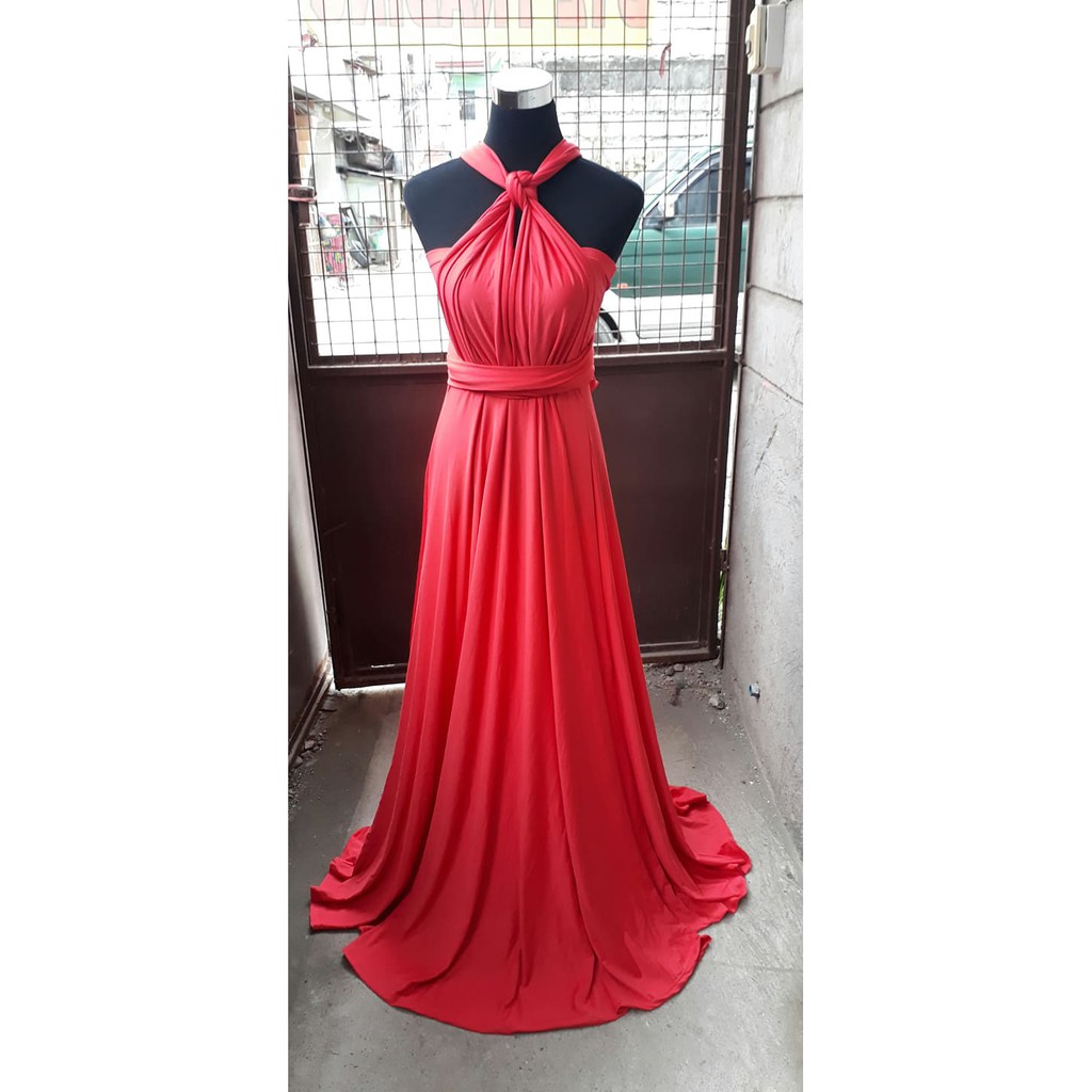 bloody red infinity dress