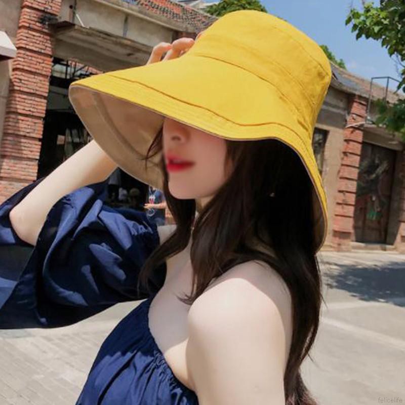 women's wide brim bucket hat