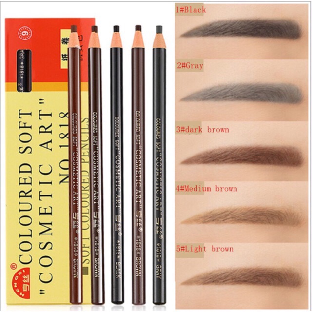 Waterproof Coloured Soft Cosmetic Art No1818 Eyebrow Brow Definer Pencil Timeless Staying 