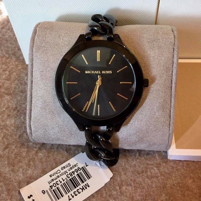 michael kors watch all black