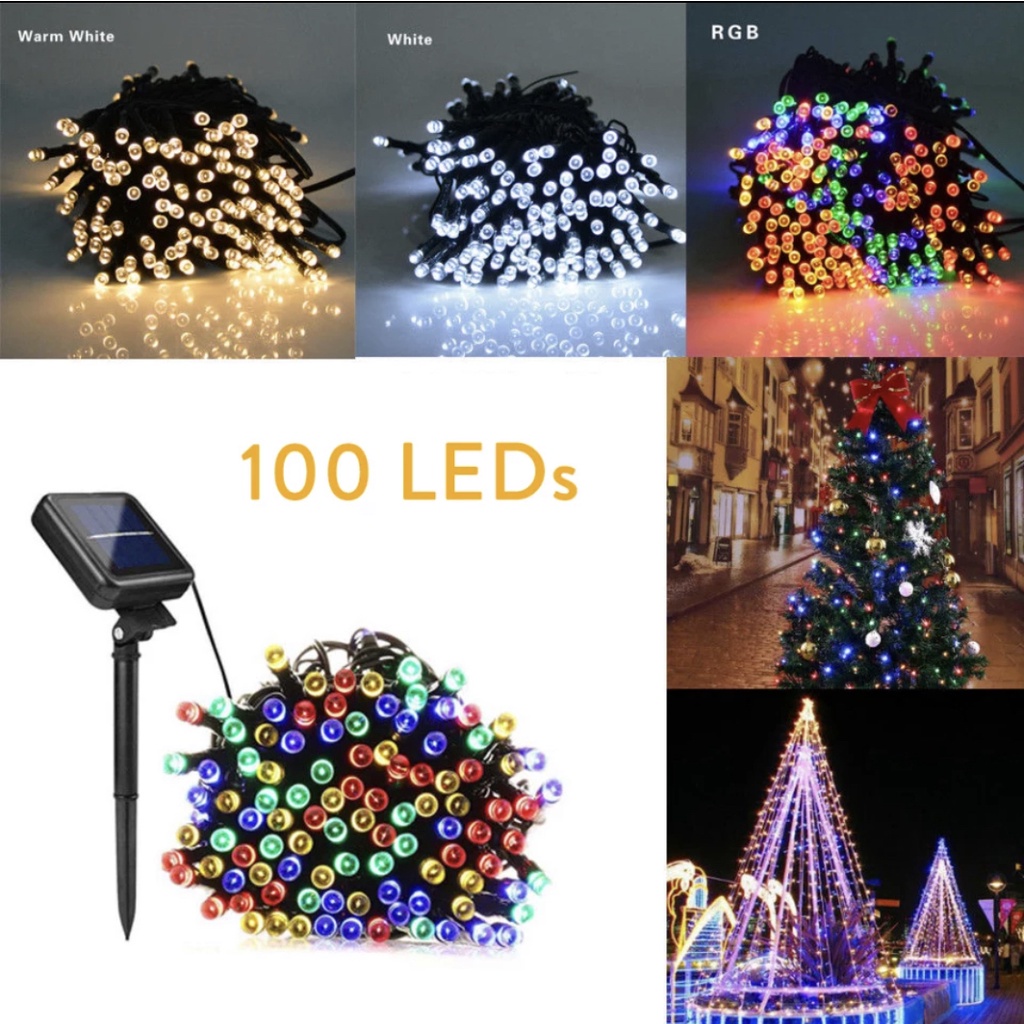 Christmas light Solar outdoor waterproof Fairy String Curtain Lights