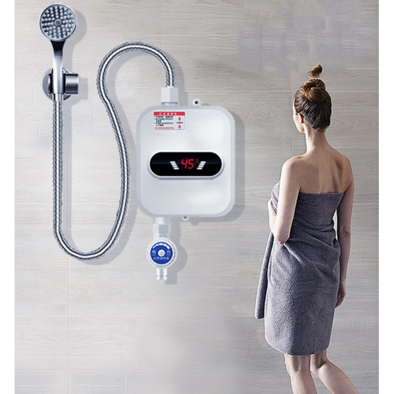 Small electric heating mini type quick heater shower without water