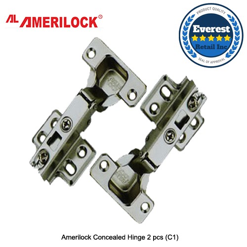 Amerilock Concealed Hinges 2 pieces (C1, C2, C3) | Shopee ...